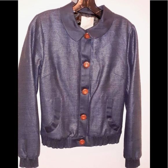 MAGGIE ITALIAN NAVY JACKET - Picture 1 of 4